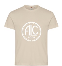 ADULTE/ENFANT - Flocage Classique Central Blanc - CLIQUE T-Shirt Basic-T (Coton)