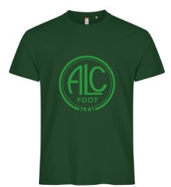 ADULTE/ENFANT - Flocage Classique Central Vert - CLIQUE T-Shirt Basic-T (Coton)