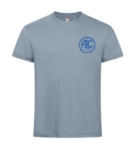 ADULTE/ENFANT - Flocage Classique Coeur Bleu - CLIQUE T-Shirt Basic-T (Coton)