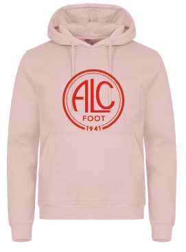 ADULTE - Flocage Aspect Velours Rouge - CLIQUE Miami Hoody Capuche (Coton)