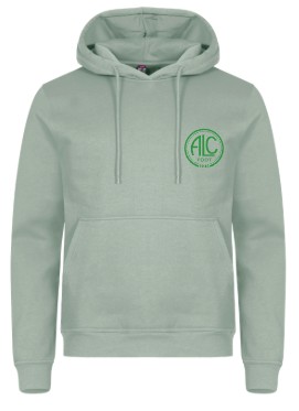 ADULTE - Borderie Coeur Vert - CLIQUE Miami Hoody Capuche (Coton)