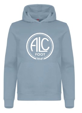ENFANTS - Flocage Aspect Velours Blanc - CLIQUE Miami Hoody Junior Capuche (Coton)