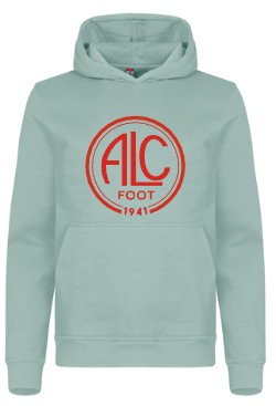 ENFANTS - Flocage Aspect Velours Rouge - CLIQUE Miami Hoody Junior Capuche (Coton)
