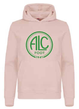 ENFANTS - Flocage Aspect Velours Vert - CLIQUE Miami Hoody Junior Capuche (Coton)